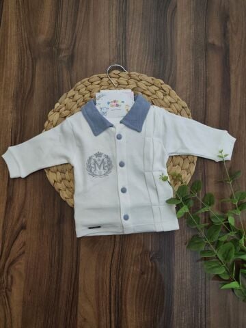 Mini Zeyn Harf Nakışlı 5 li  Hastane Çıkışı Yenidoğan Zıbın Set
