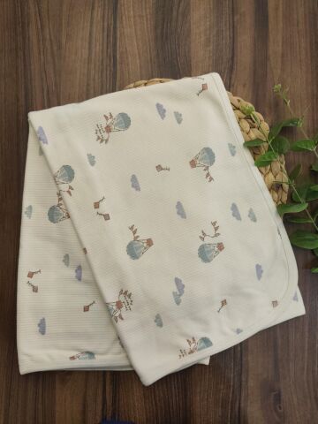 Okyanus Balon Bulut Desenli Battaniye