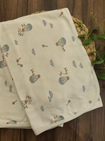 Okyanus Balon Bulut Desenli Battaniye