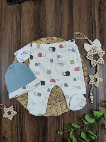 Nazar Bebe Kirpi Bakılı İnterlok Erkek Takım 0-3 ay