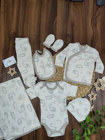 Okyanus Kirpi  Desenli Battaniyeli 7 Li Erkek Set