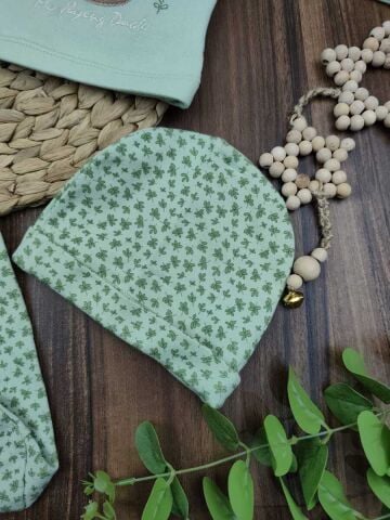 Bebitof Sepetli Ördek 5 Li Kız Yenidoğan Zıbın Set