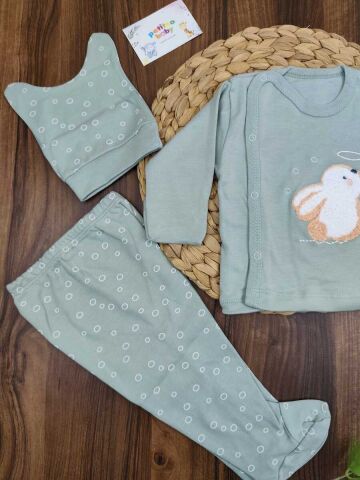 Babycan 3 LÜ  Bebek Zıbın Takım