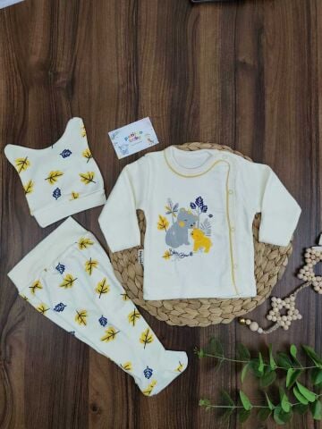 Babycan 3 Lü Bebek Zıbın Takım