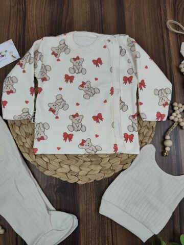 Babycan 3 Lü  Kız Zıbın Takım