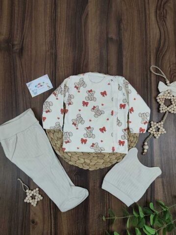 Babycan 3 Lü  Kız Zıbın Takım