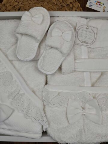 Zıpır Kız Bornoz Set