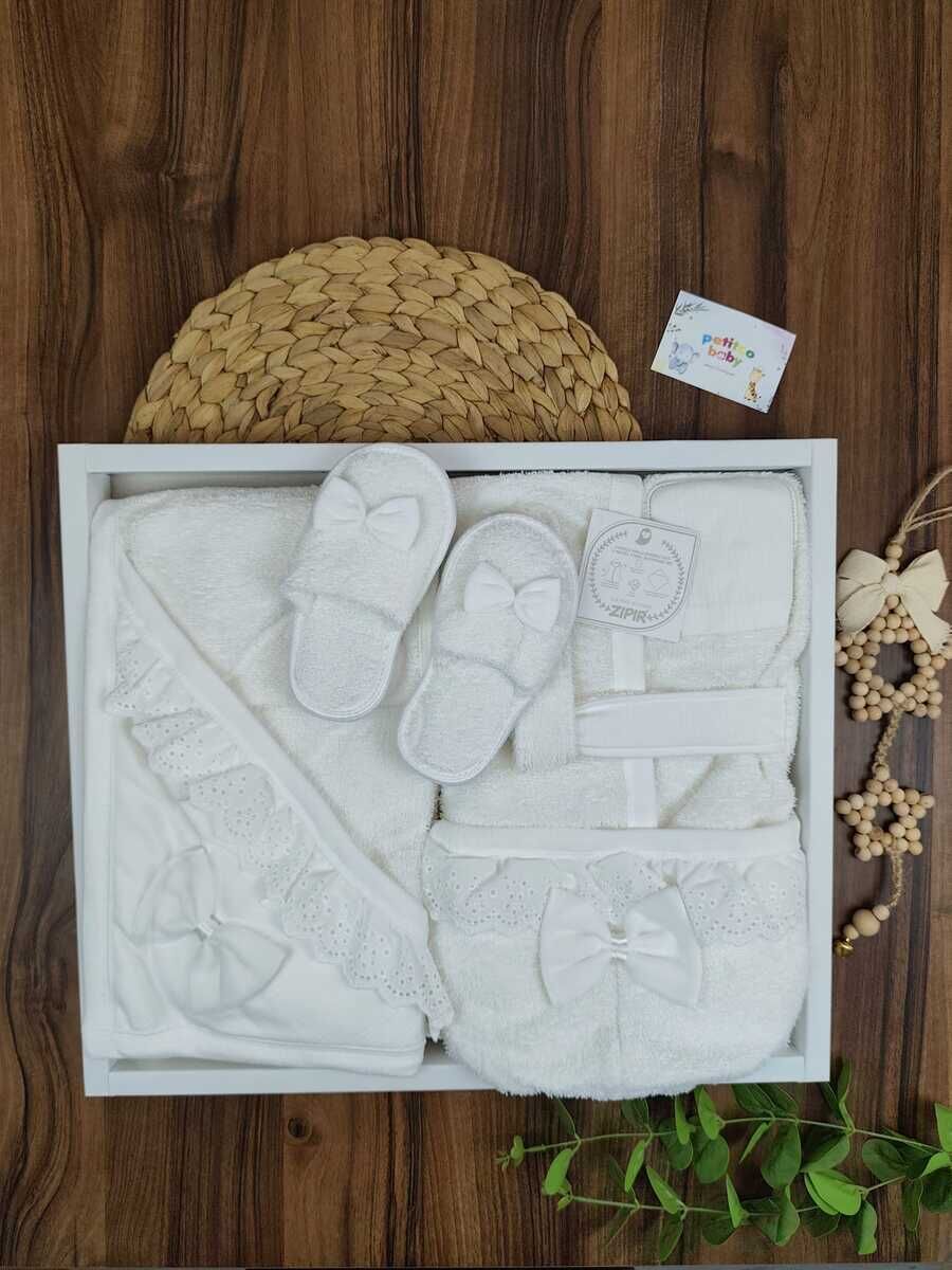 Zıpır Kız Bornoz Set