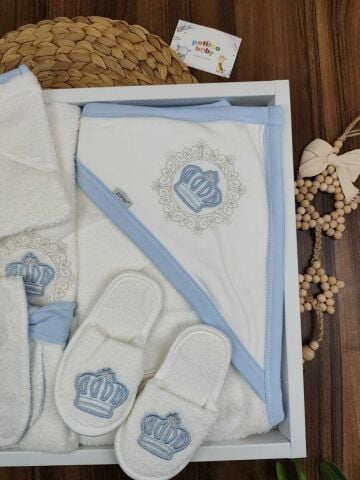 Zıpır Erkek Bornoz Set