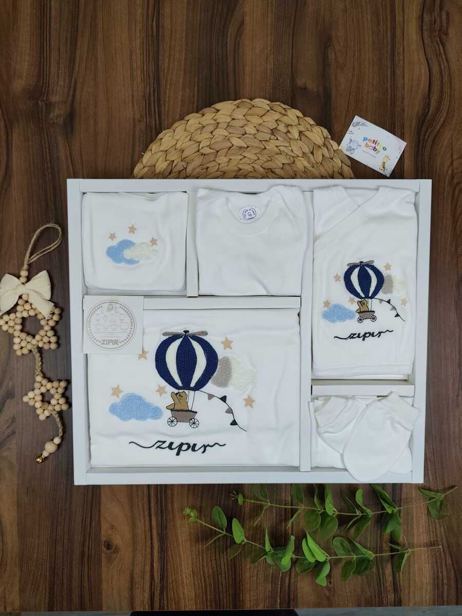 Zıpır Balonlu 10 Parça Erkek Zıbın Set