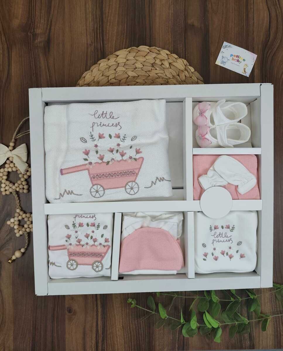 Danino Çiçek Nakışlı 10 Lu  Zıbın Set