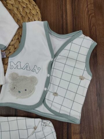 Gaye Bebe 10 Lu Erkek  Bebek Zıbın Set