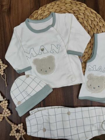 Gaye Bebe 10 Lu Erkek  Bebek Zıbın Set