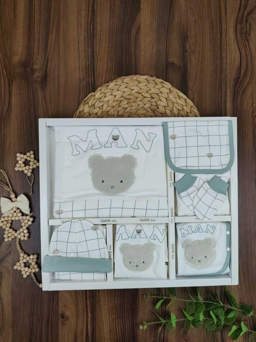 Gaye Bebe 10 Lu Erkek  Bebek Zıbın Set