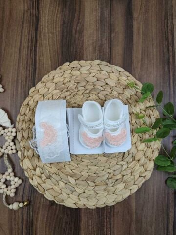 KUU 2 Parça Bebe Patik Bandana