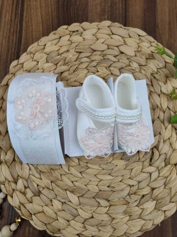 KUU 2 Parça Bebe Patik Bandana