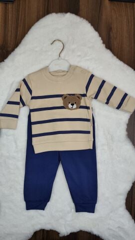 Minimundo Nakışlı Baskılı Erkek Lacivert  Takım 9 Ay