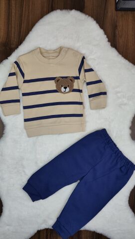 Minimundo Nakışlı Baskılı Erkek Lacivert  Takım 1 Yaş