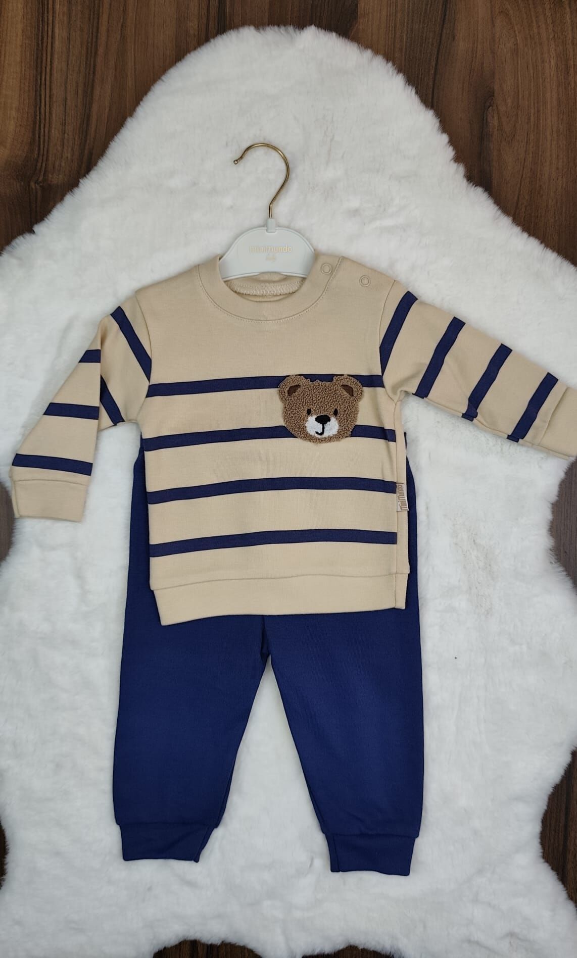Minimundo Nakışlı Baskılı Erkek Lacivert  Takım 1 Yaş