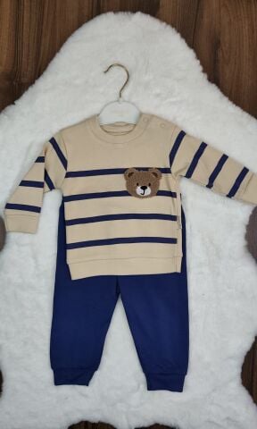 Minimundo Nakışlı Baskılı Erkek Lacivert  Takım 1 Yaş